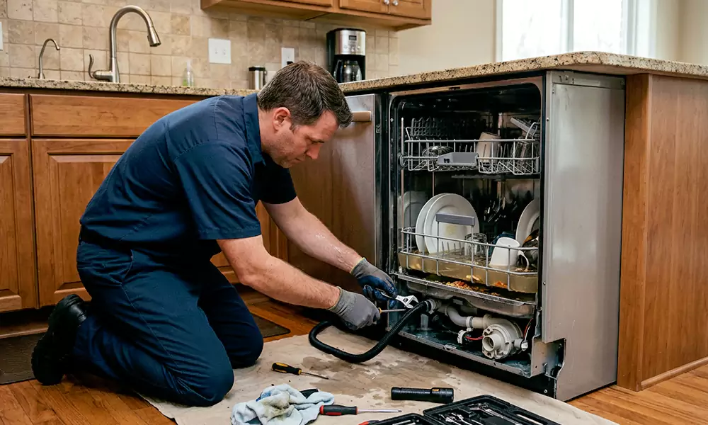 Dishwasher Not Draining Repair in Brighton, MA
