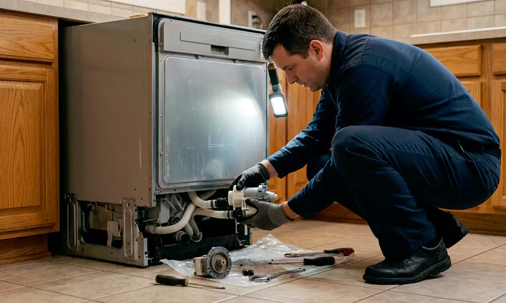 Dishwasher Pump Replacement in Brighton, MA