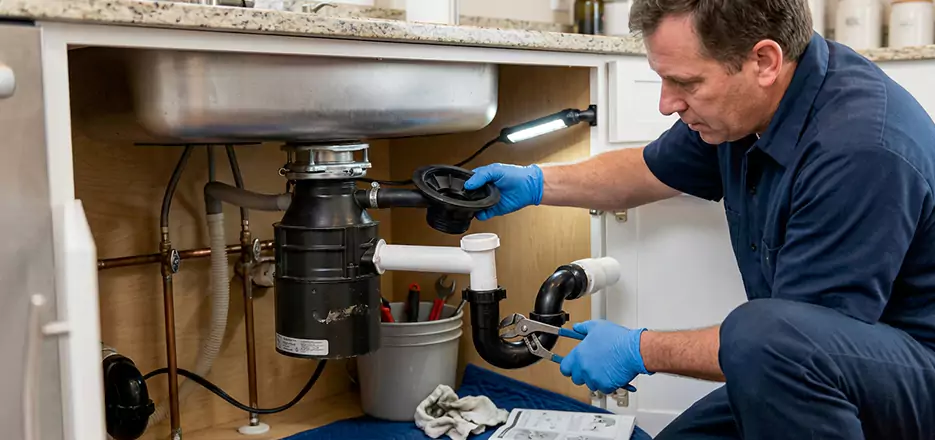 Garbage Disposal Splash Guard and Trap Installation in Brighton
