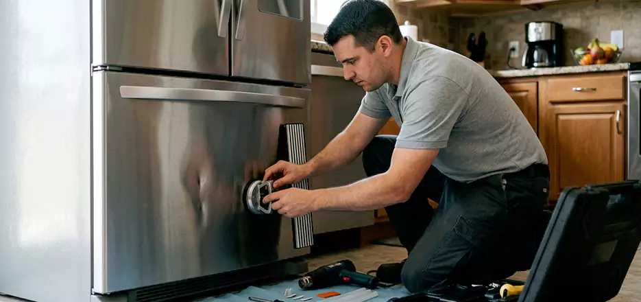 Refrigerator Panel Dent Repair in Brighton
